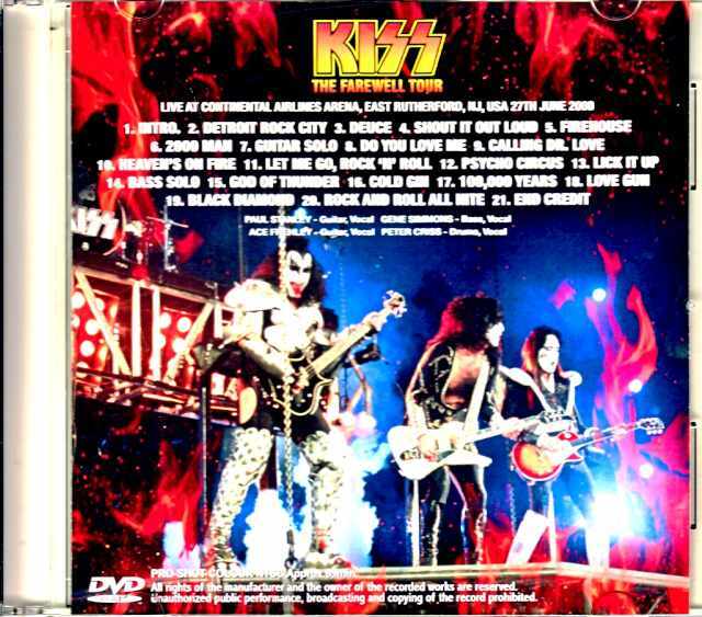 Kiss キッス/NJ,USA 2000 Japanese Broadcast Highest Quality