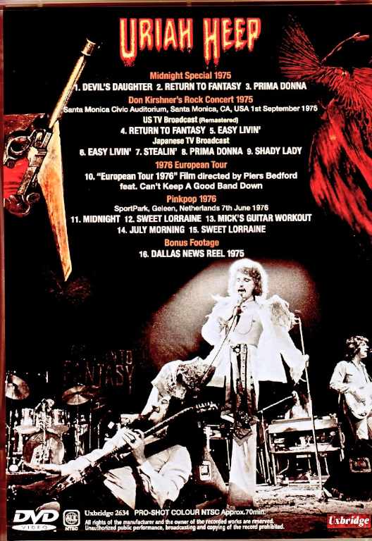 Uriah Heep ユーライア・ヒープ/Live Collection 1975-1976