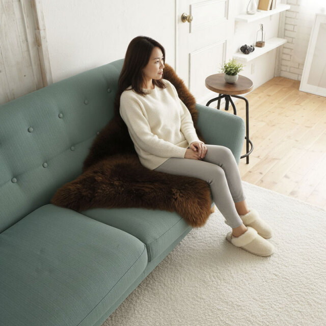 洗えるムートン ラグ 1匹サイズ 長毛タイプ 全6色 ニュージーランド産