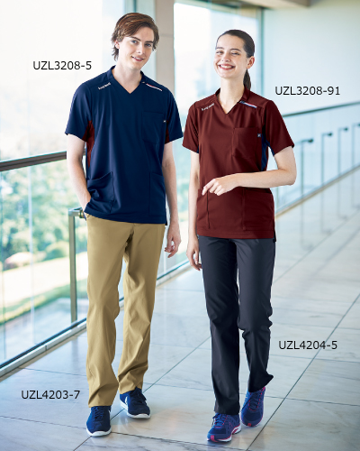 UZL3208 ルコックスポルティフ ニットスクラブ（男女兼用） ナース