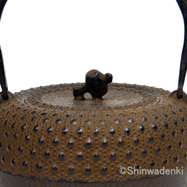 南部鉄器 鉄瓶 18型小槌亀甲 11004 Shinwadenki
