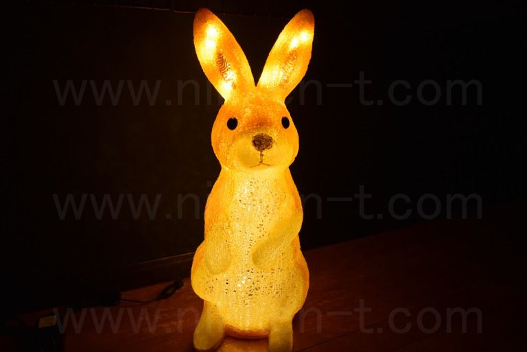 LEDイルミネーション うさぎ スタンディング・ラビット ウォームホワイト