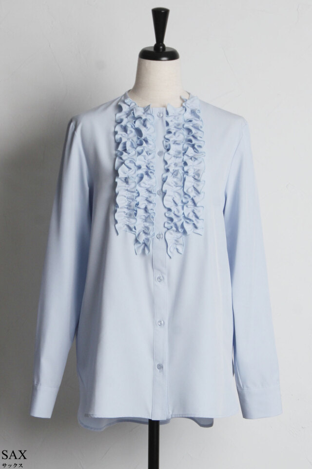 フロントフリルブラウス