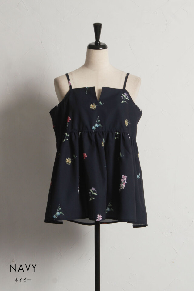 フラワープリントキャミソール※一部店舗のみ入荷