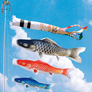 鯉のぼり,優輝, 3匹6点,吹流し,五月人形,東旭,こいのぼり,端午の節句