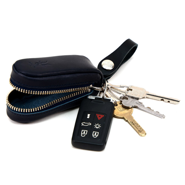 パンセ』(全4色)TATSUNOオイルワックス/楕円形のレザーキーケース