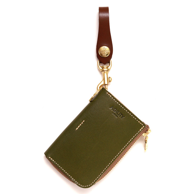 コンパイル』(全5色)ジーンズ（栃木レザー）/「キーケース＋ミニ財布