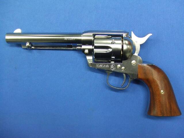 コルトSAA.45 アーティラリー シルバー ABS 木製グリップ仕様 X