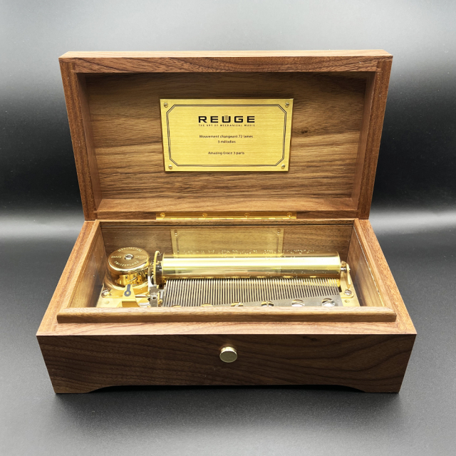 リュージュ REUGE オルゴール 72弁 L'Auberson ウォールナット AXA