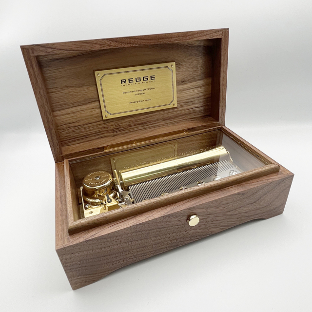 リュージュ REUGE オルゴール 72弁 L'Auberson ウォールナット AXA