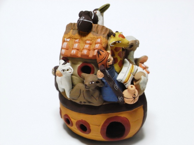 セラミカ（陶器）のノアの箱舟販売（通販）南米ペルー雑貨民芸品