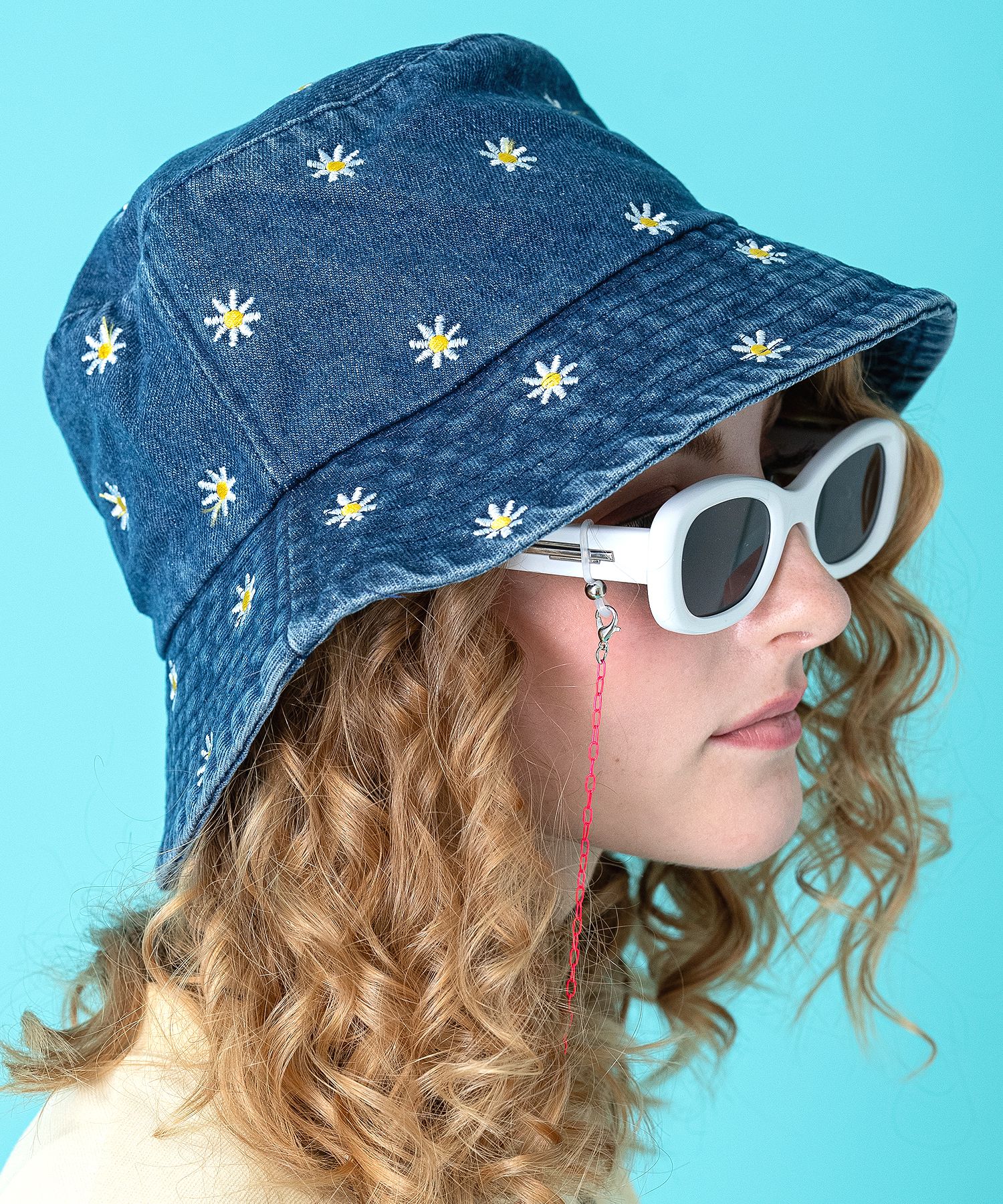 花柄刺繍デニムハット / バケハ バケットハット ankoROCK(アンコロック