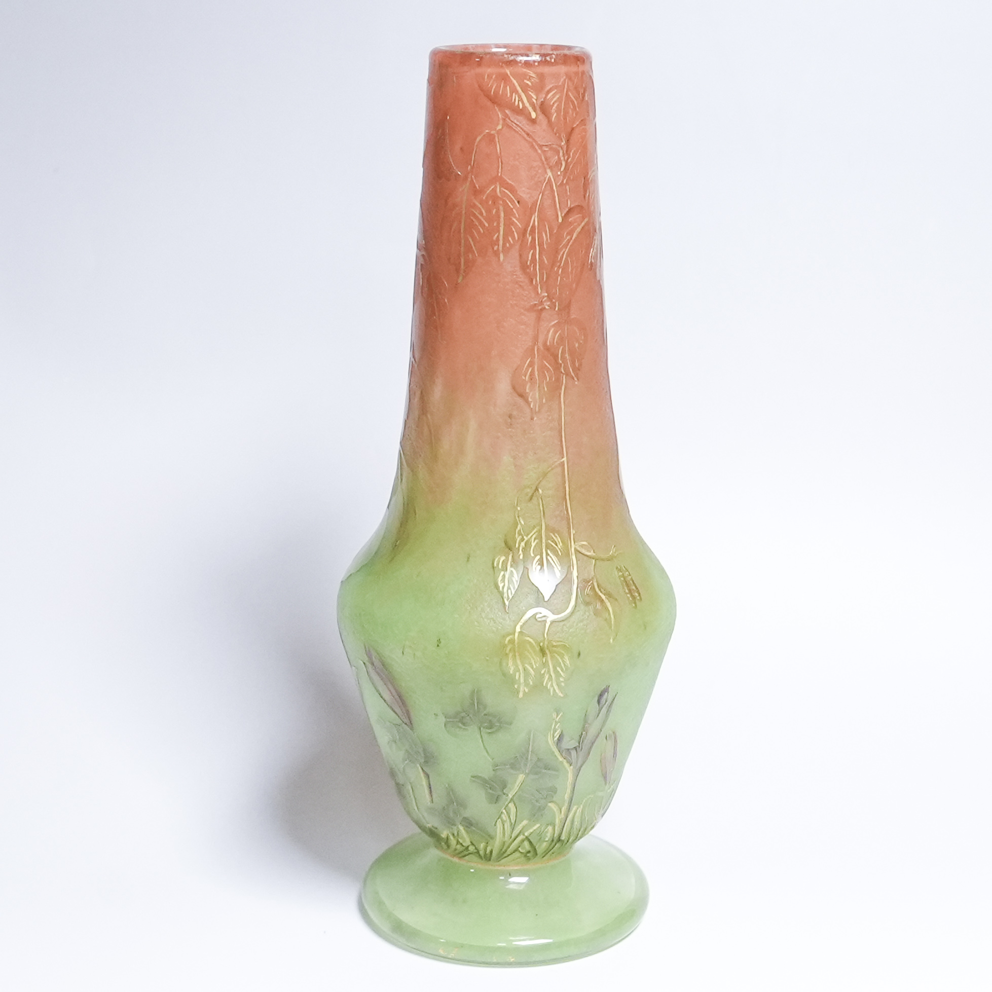 うらさん専用2本セット【証明書付】 ドームナンシー 花瓶 エナメル彩