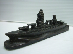 軍艦 16．3cm 300g 当時物 戦艦 現状 詳細不明◇江崎 グリコ