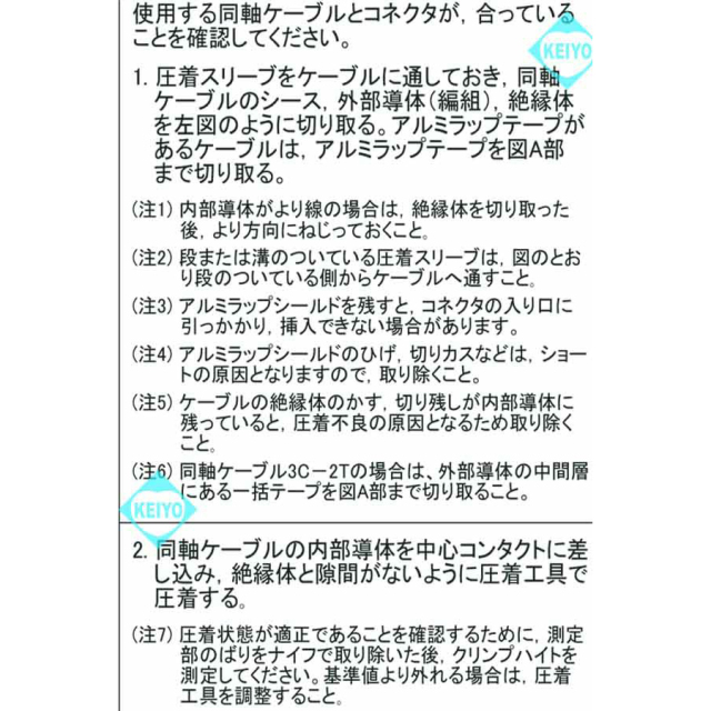 BCP-A3-20 | 3C2Vシリーズ用75ΩBNCP圧着コネクタ(20個入) | CANARE