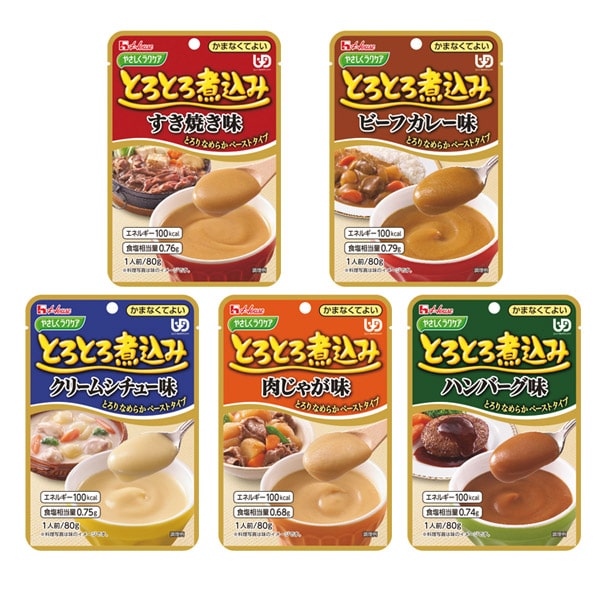 やさしくラクケア とろとろ煮込み 5種セット-介護食-ビースタイル