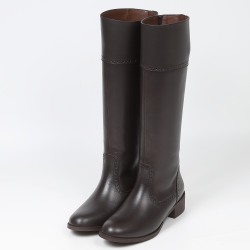 BARCLAY（バークレー）ウイングチップロングブーツ ブラック｜BARCLAY