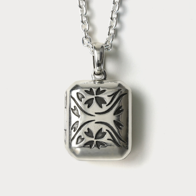 桜 ロケット ペンダント≪トップのみ≫ メンズ シルバー アクセサリー