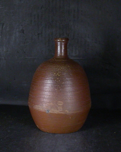 備前焼 登窯 昭和初期の伊部手糸目大徳利花入4 備前焼卸・小売 六べえ