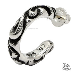 クロムハーツタイニーCHクロスフープイヤリング(ピアス)|クロムハーツ