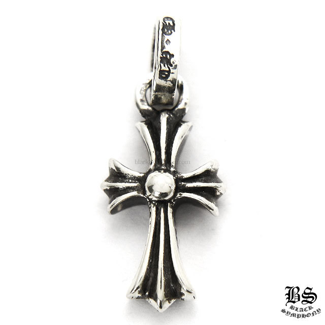 クロムハーツCHクロスベビーファットチャームwithパヴェブルー