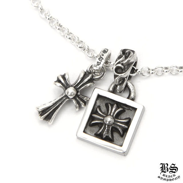 クロムハーツCHクロスベビーファットチャーム＆フレームドCHプラス