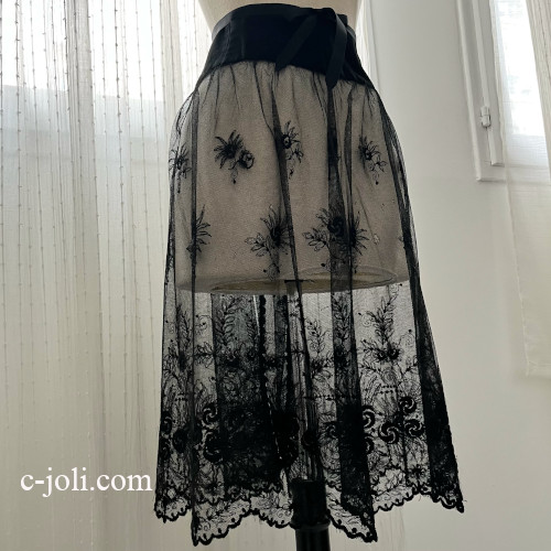 値下げ終了！希少 フランス アンティークレースエプロン 値下げ終了