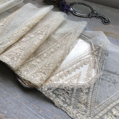 L2331 フランスアンティークレーストリム/テープレース/ボーダーレース