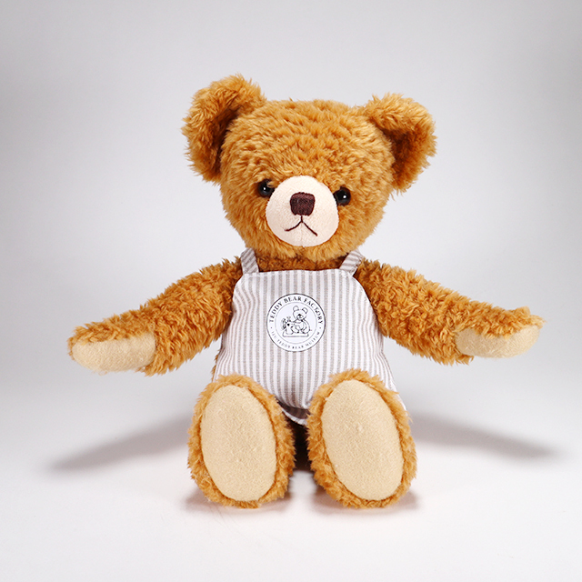 テディベア・ファクトリー ロゴ入りオリジナルベージュストライプ