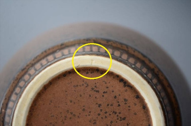 デンマーク製 KNABSTRUP Noddebo ブラウン カップ&ソーサー ナブ