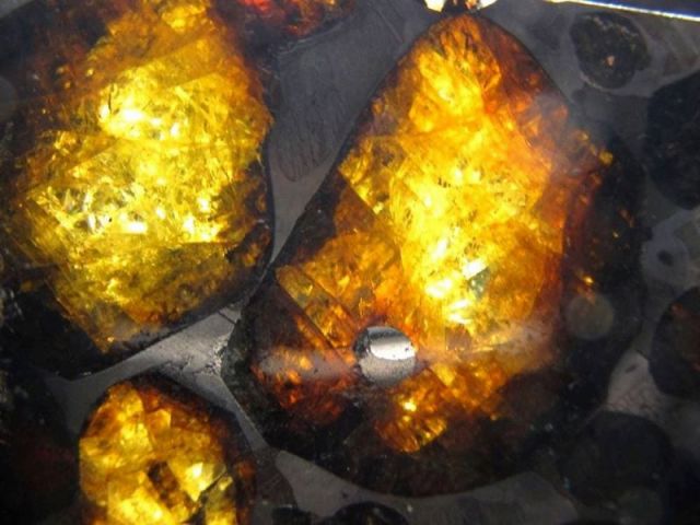 セリコ隕石 パラサイト隕石 原石 スライスプレート 最大幅約28.3mm 約