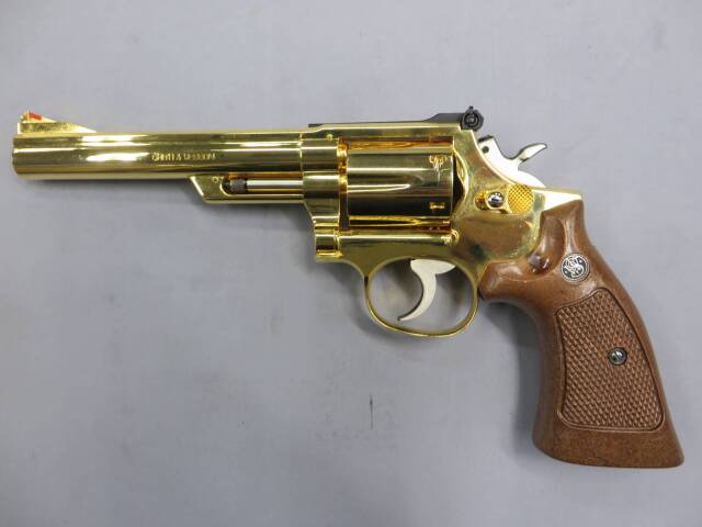 コクサイ】 S&W M19 コンバットマグナム 6in 24K SMG・金属モデルガン
