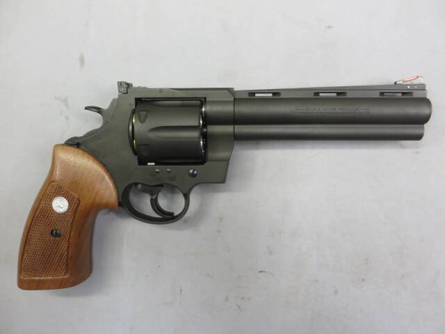 マルシン】コルトアナコンダ 6in ブラック HW 6mmBB・木製グリップ X