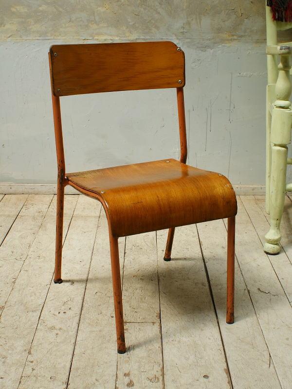 イギリス ヴィンテージ スクールチェア 学校椅子 5695