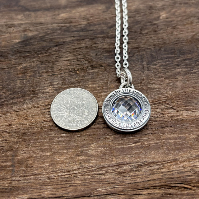 ラウンドストーンペンダント FC-300-SV