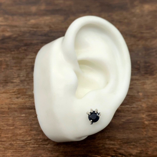 スカルボーンハンドピアス/シルバー925 メンズ/PE-29L-SV