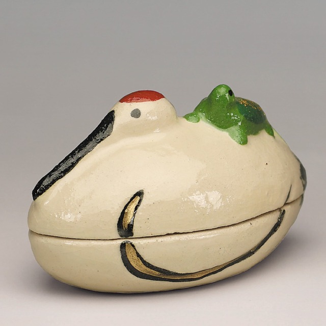 吉村楽入 2023年初春作品 鶴亀 香合