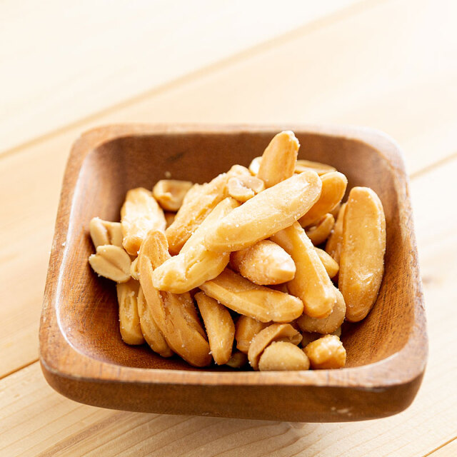 旨塩大柿ピー315gポット入LB｜魔法のパウダーの大粒の柿の種