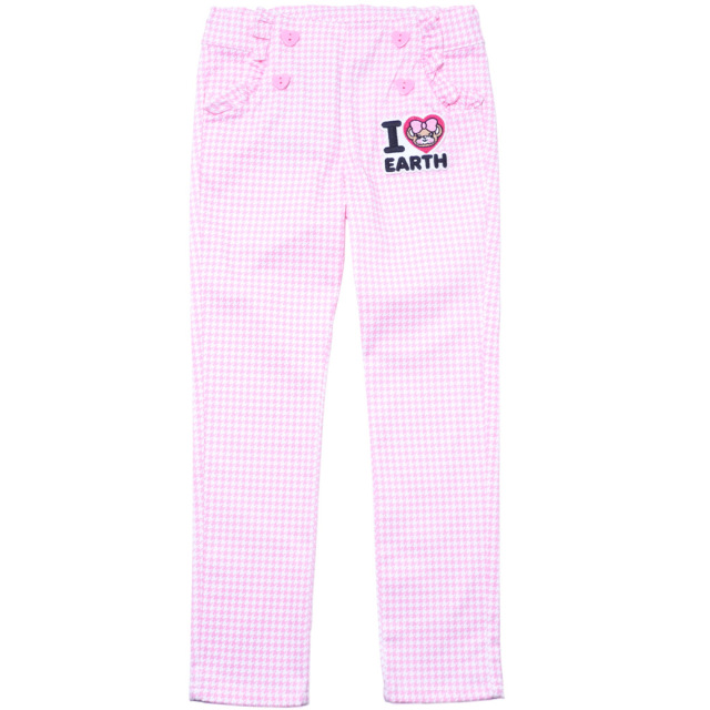 アースマジック EARTHMAGIC 千鳥格子柄2wayサロペット クロ