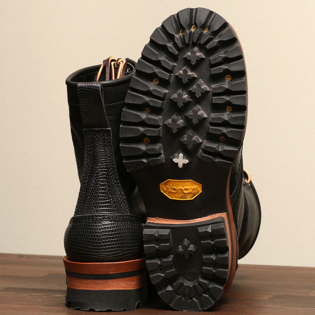 ホワイツ] WHITE'S BOOTS Classic Work Boot C461 Last Black Lizard