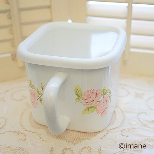 イマン ダイアナローズ ホーロー マルチスクエアポット【イマン