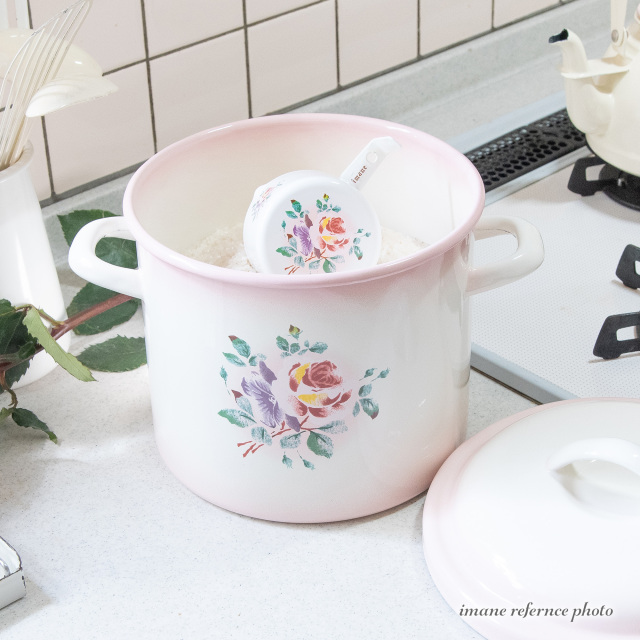 イマン】プリンセスローズ ライス缶【イマン、マニーと薔薇の雑貨の