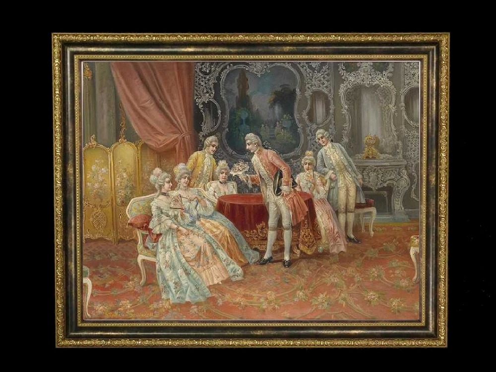 fu-collection】 ヨーロッパ名画 貴族と貴婦人 0917S 送料無料 輸入