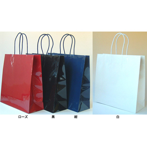 袋探（ふくろたん）】手提げ紙袋 ストレートバッグ プリティ 黒 STB