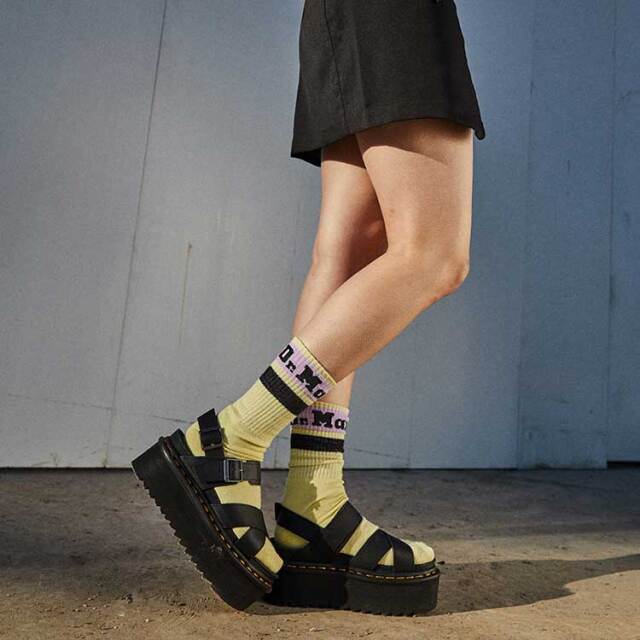 ドクターマーチン サンダル ヴォス クアッド レディース 厚底 レザー