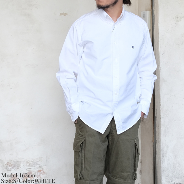 ジムフレックス オックスフォード 長袖 ボタンダウン シャツ メンズ