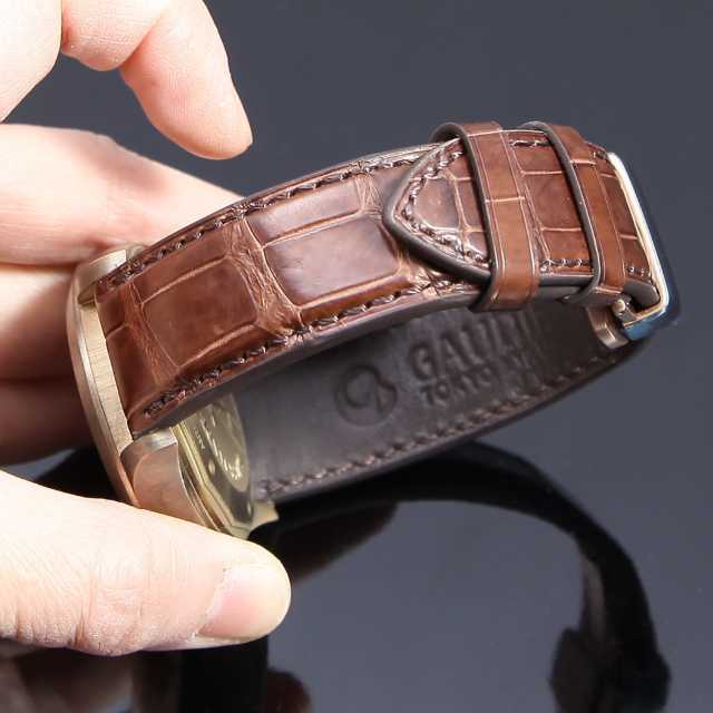 時計ベルトオーダーメイド[0208] クロコダイルレザーショップ ガウディ