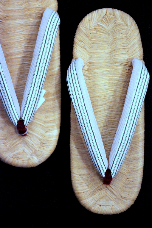 御誂え下駄草履/小判型 畳表/桐台