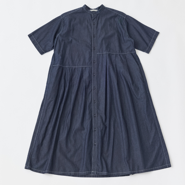 4ozデニム アシンメトリータックワンピース KATO` GRANDMA MAMA DAUGHTER