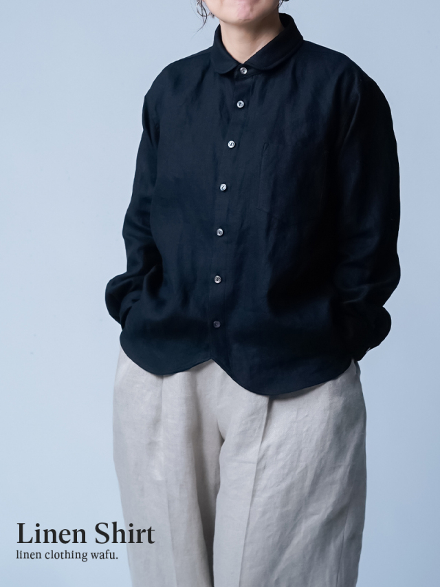 wafu.のリネンシャツ│さらりと着こなす、洗練された大人のレディース